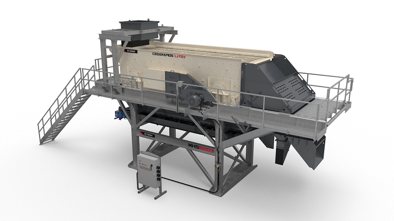 Terex MPS introduces wash plant option and feed box and support structure for the MHS6203 and MHS8203 screen modules