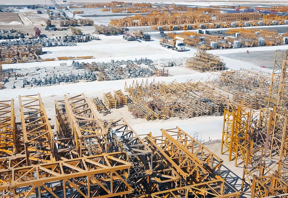 NFT unveils huge Abu Dhabi storage yard for 1,800 tower cranes