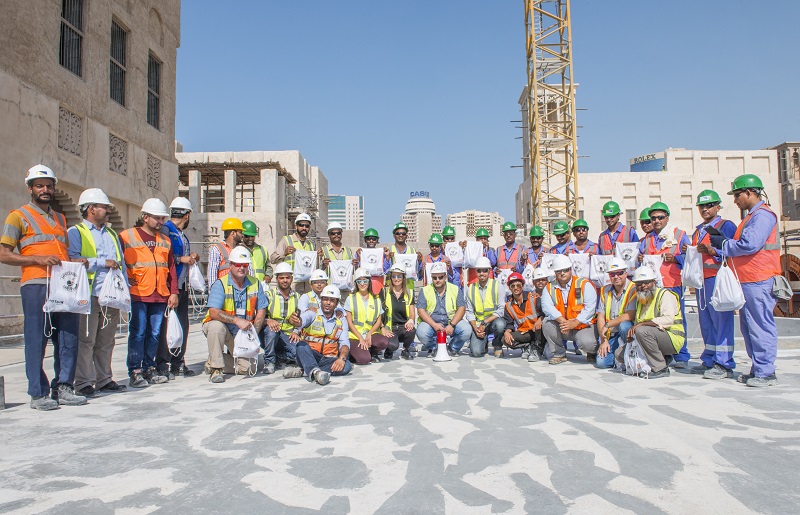 NFT and Potain spread tower crane safety message in the GCC