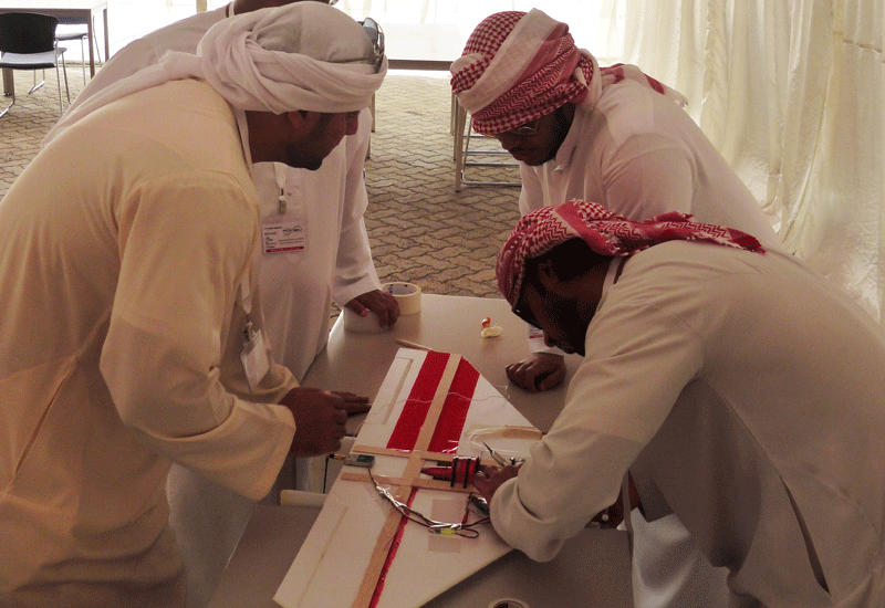 UAE students win prizes in flying robot rodeo