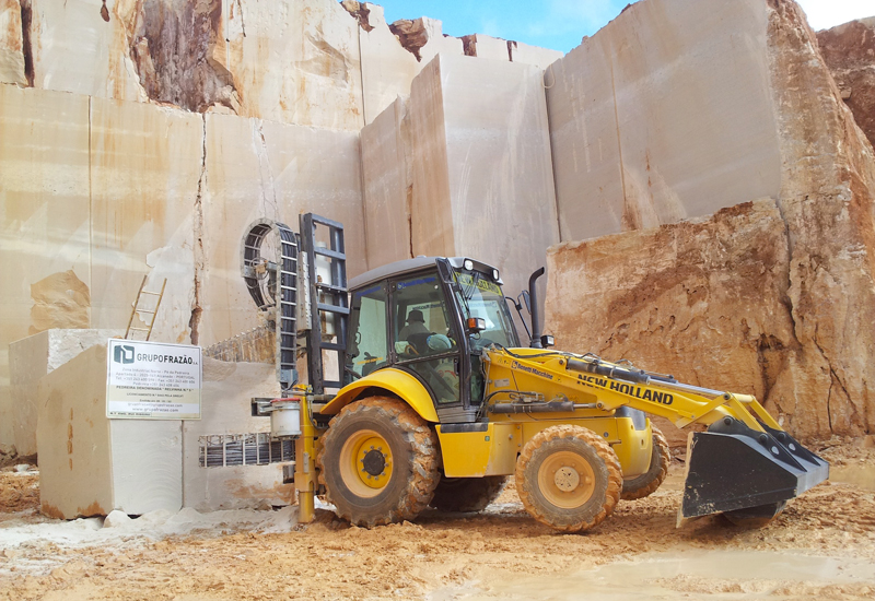 Users praise New Holland's marble-cutting backhoe