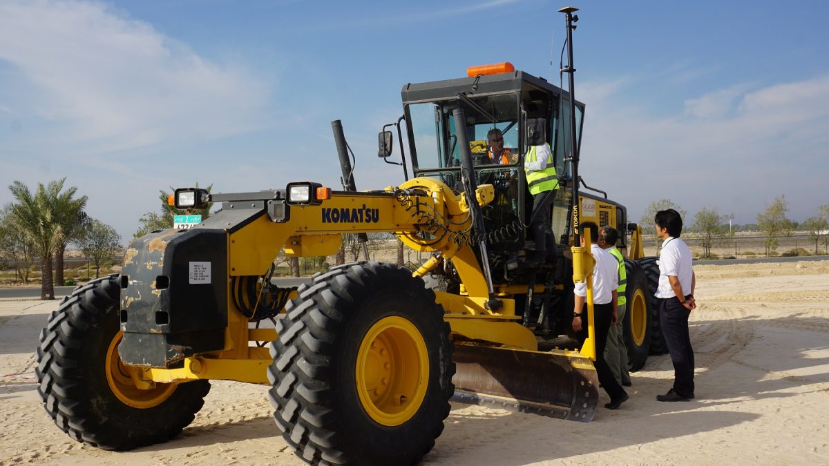 Komatsu and Topcon showcase new technologies for future construction jobsites