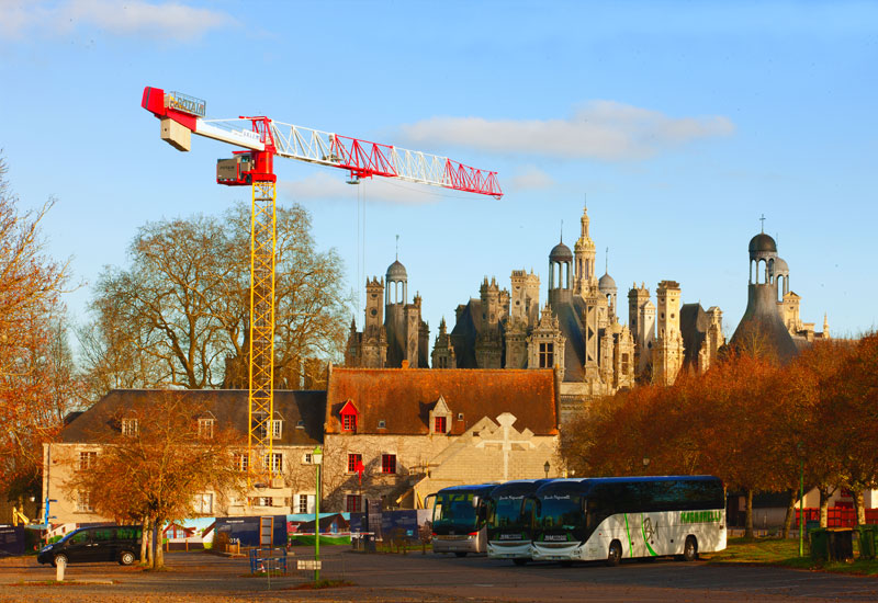 Historic French castle enlists Potain tower crane