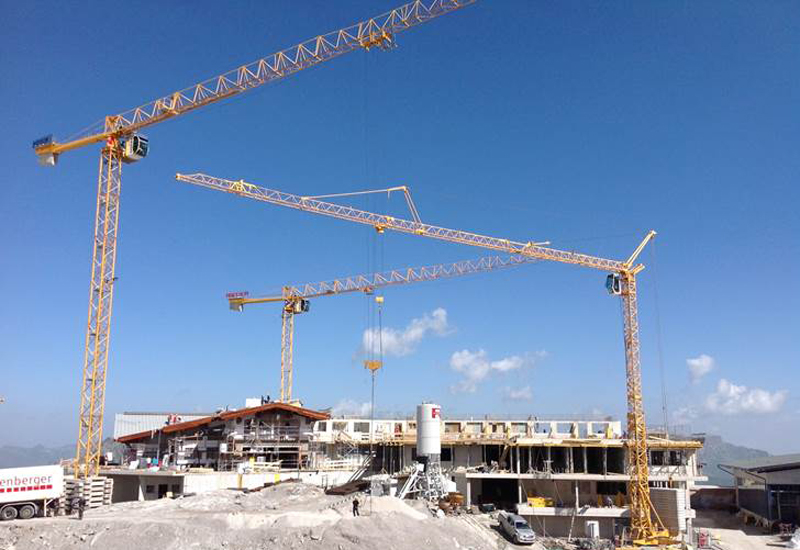 Potain cranes work at highest jobsite in Europe