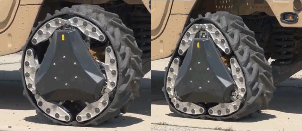 DARPA unveils combat vehicle with reconfigurable wheel-track