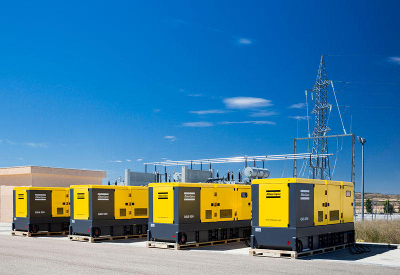 Power player: Atlas Copco, with Flow, on its rental generators