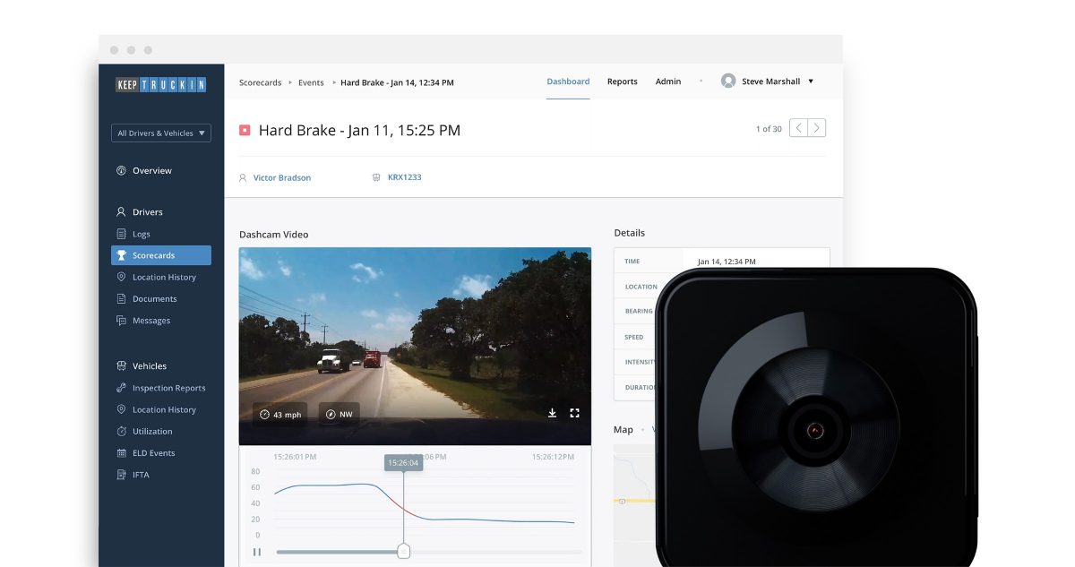 KeepTruckin launches smart dashcam for truck fleets