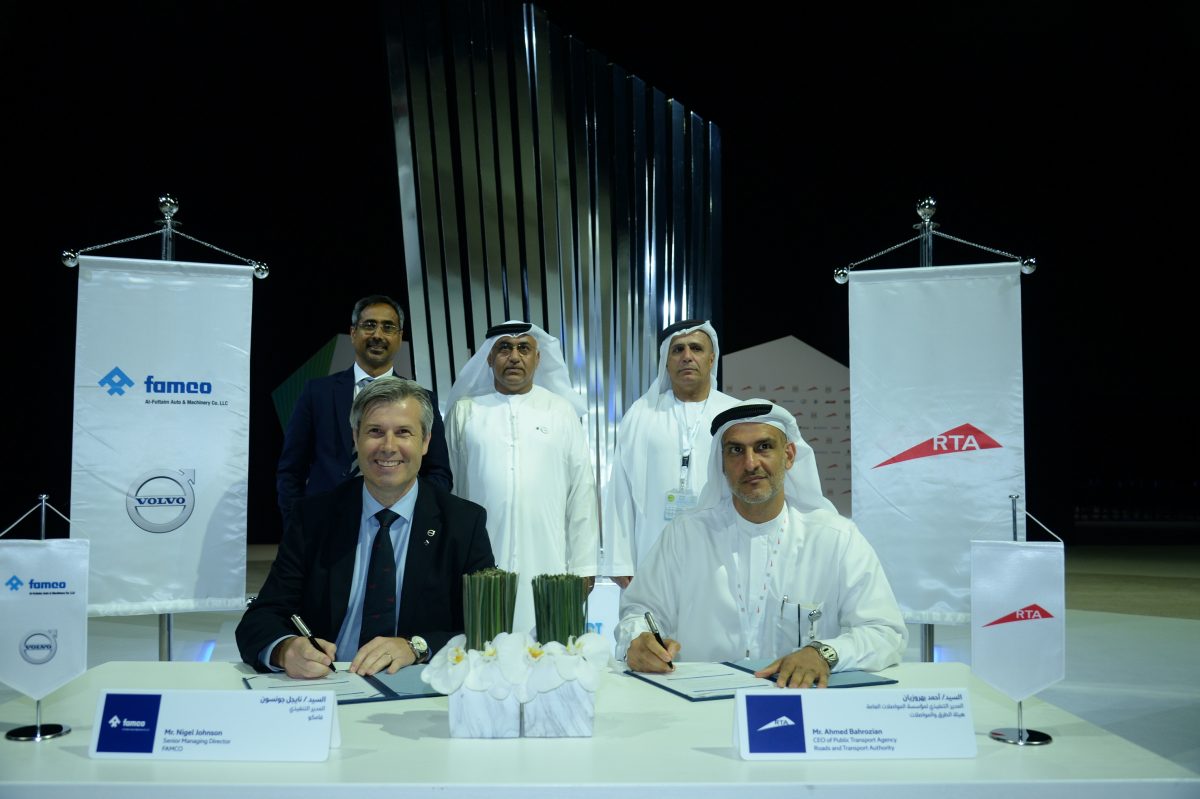 FAMCO signs contract with Dubai RTA for 143 Volvo luxury coaches