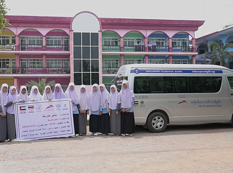 Dubai RTA donates two buses to remote school in Thailand