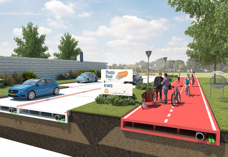 Netherlands mulls roads made of plastic bottles