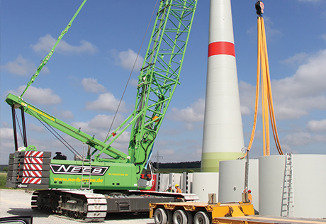 Neeb uses SENNEBOGEN 5500 to build new wind farms