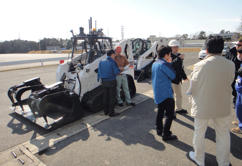 Bobcat robots helping Japan earthquake recovery