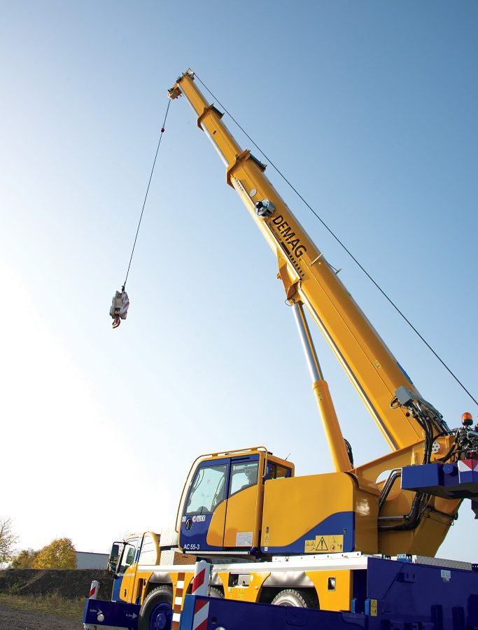 Demag equips AC 55-3 and AC 60-3 all-terrain cranes with stepless variable outrigger system