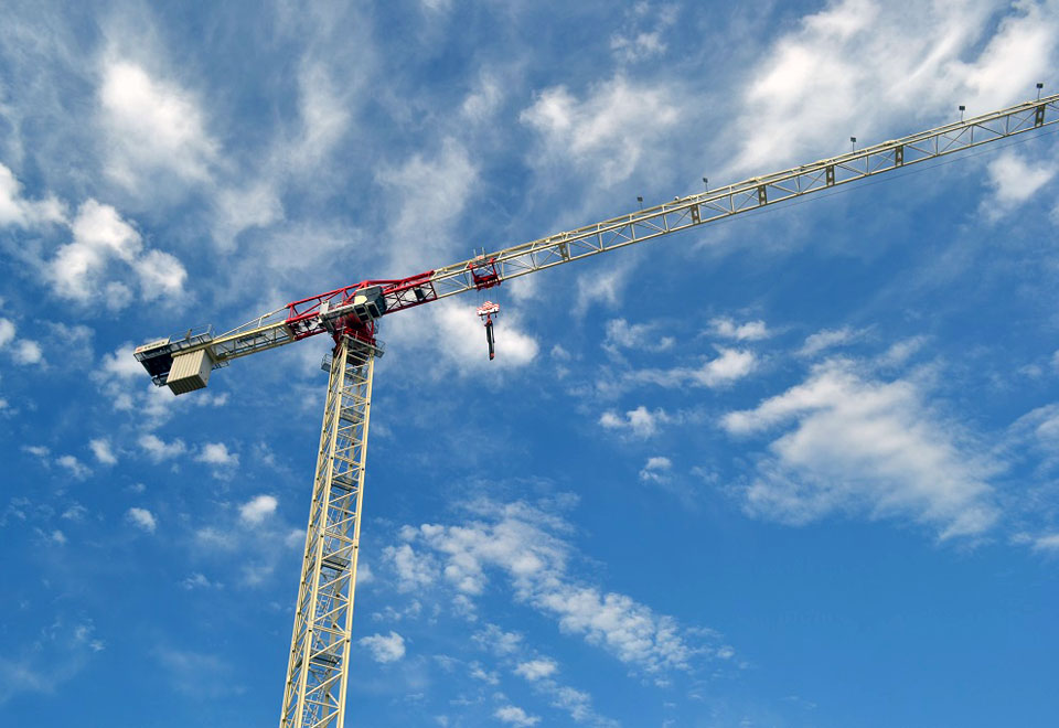 Terex launches 80m jib, 20-tonne flat top tower crane