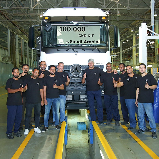 100,000th Mercedes-Benz Truck rolls out of Juffali's NAI factory in Saudi Arabia