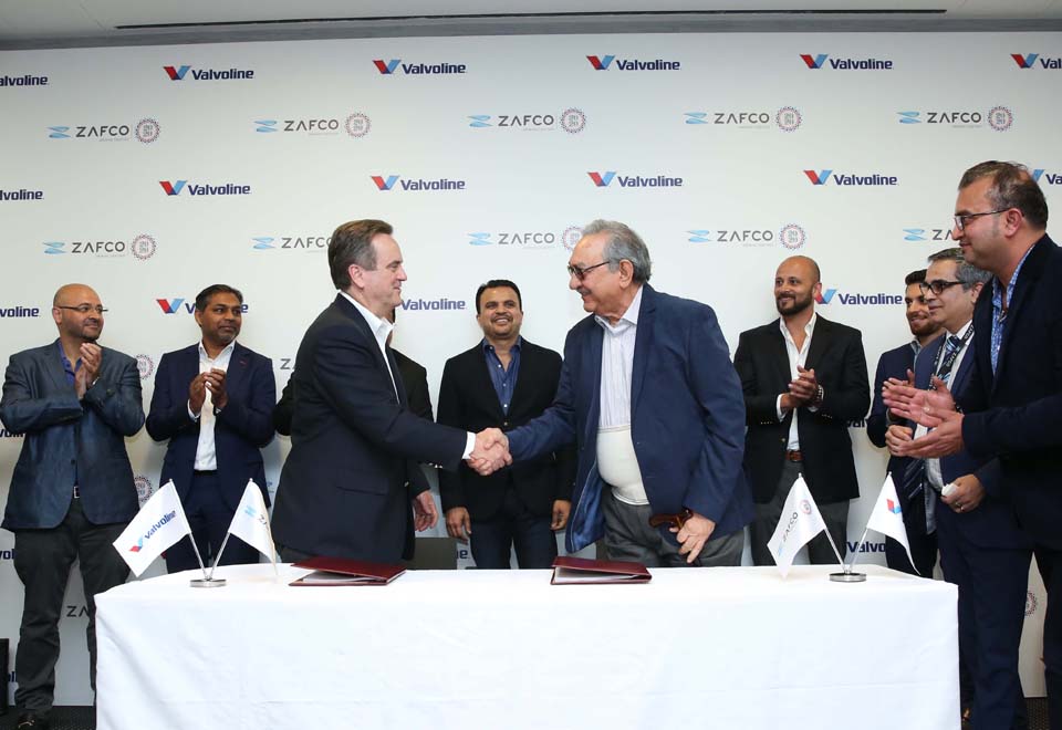 Valvoline appoints ZAFCO as its distributor in the UAE