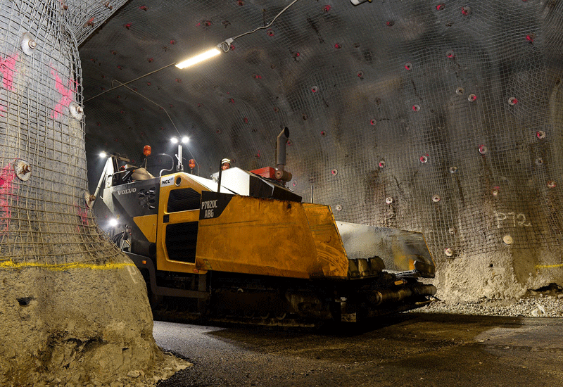 Volvo adapts paver to work 1.5km under the ground