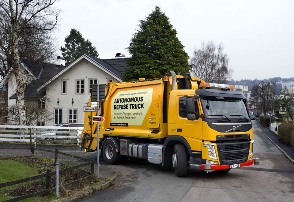 Volvo tests autonomous garbage truck concept