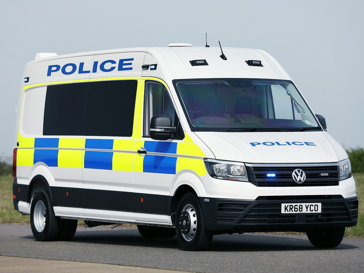 Volkswagen converts Crafter and Transporter to police riot and prisoner transport vans