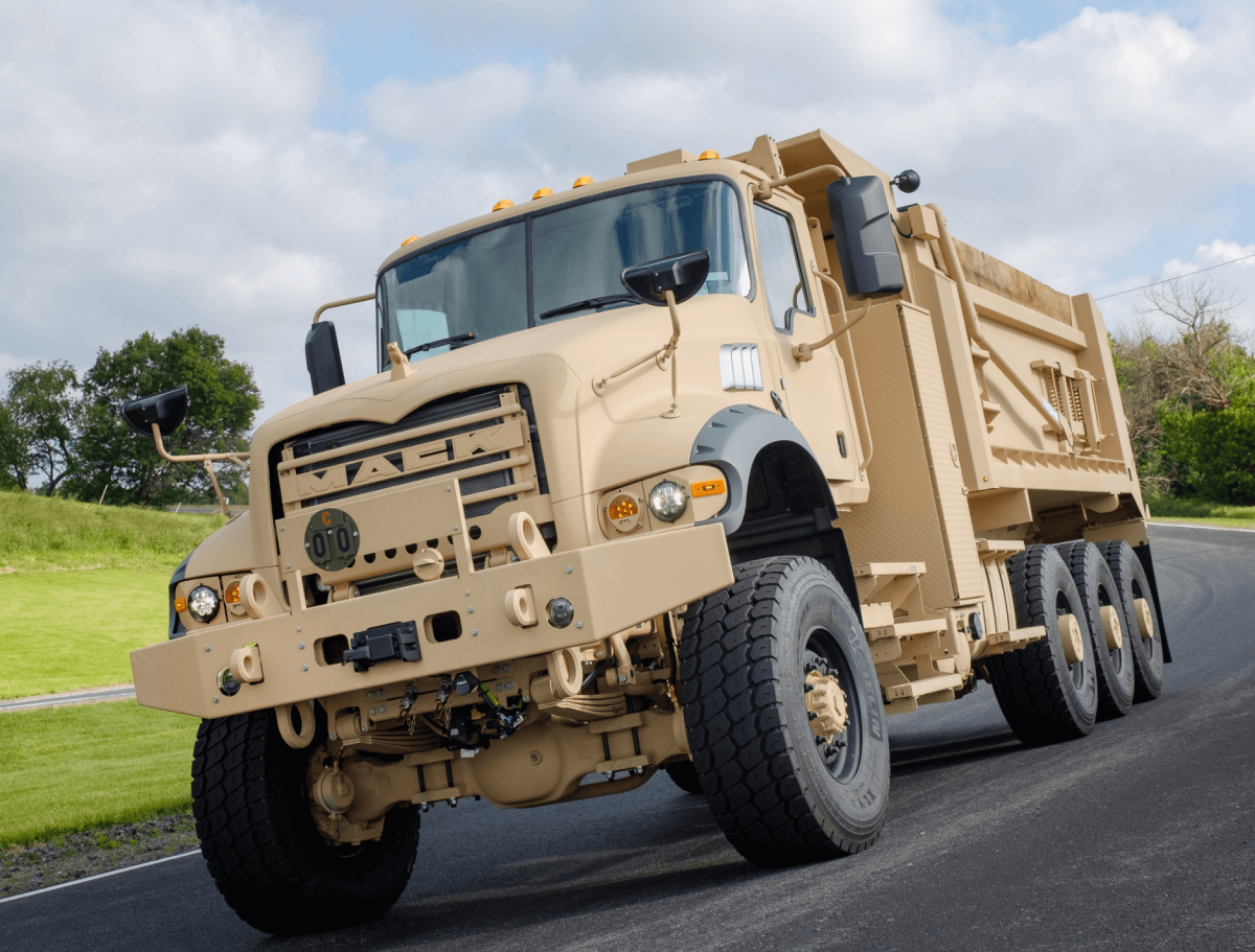 Mack Defense Partners with Truck Lite on US Army Heavy Dump Truck Contract