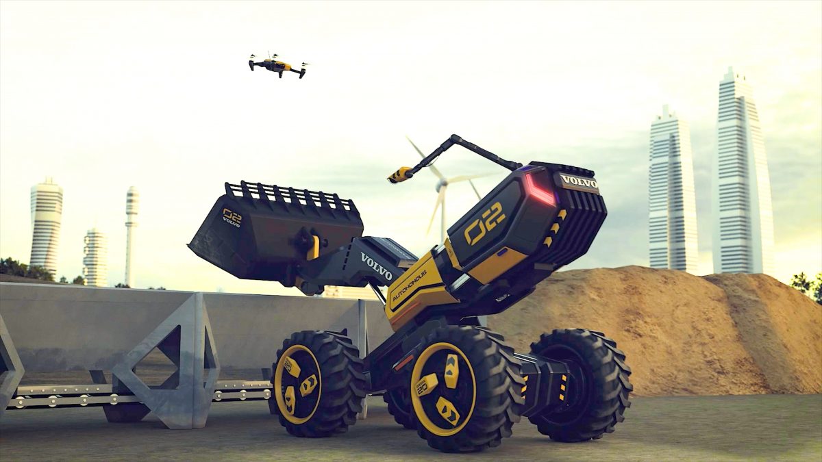 Volvo and Lego team up with children to create autonomous concept wheel loader