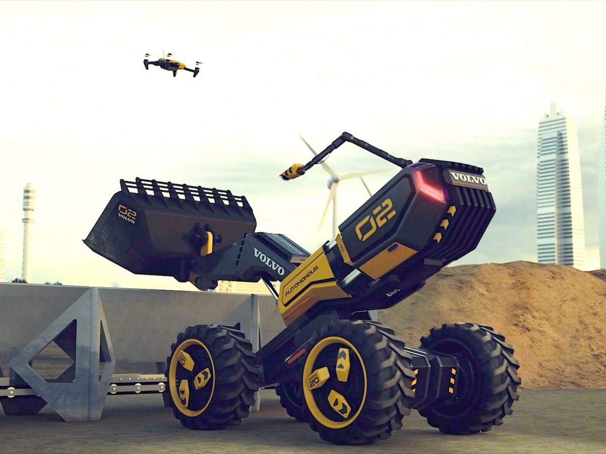 Volvo and Lego team up with children to create autonomous concept wheel loader