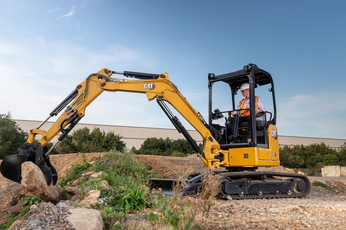 Cat's  new hydraulic mini excavators introduce industry-first features for the 2.7-3.5 ton class machines