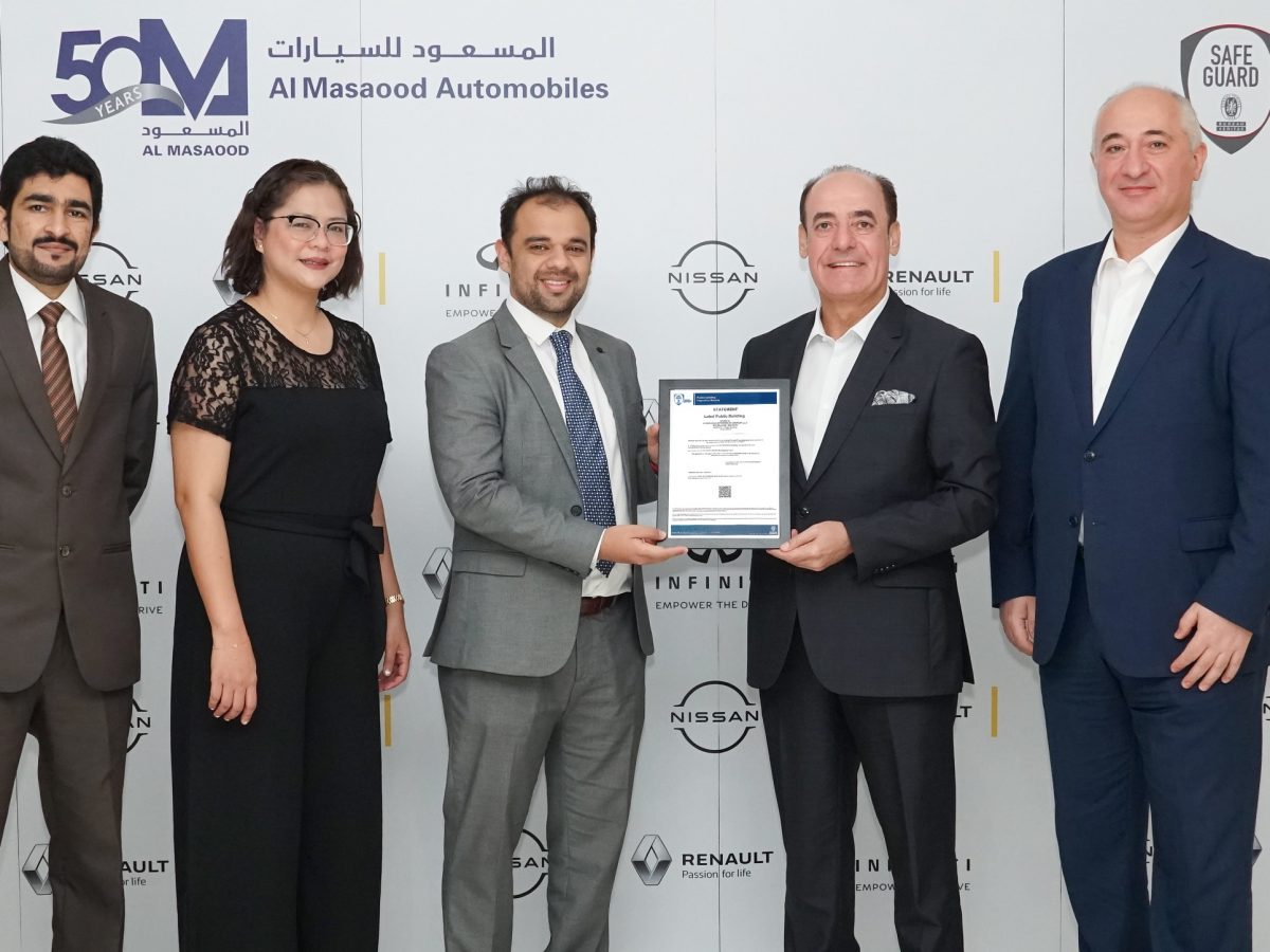 Al Masaood Automobiles receives Bureau Veritas’ ‘Safeguard’ Label for sales and aftersales operations