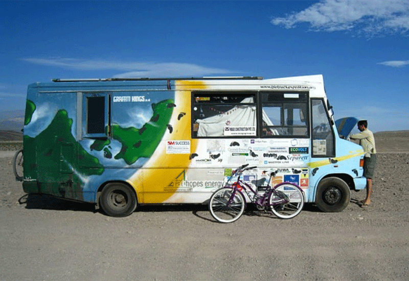 Recycled Biotruck completes world circumnavigation