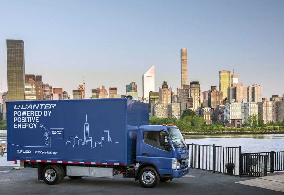 Mitsubishi Fuso launches first light truck with universal charger