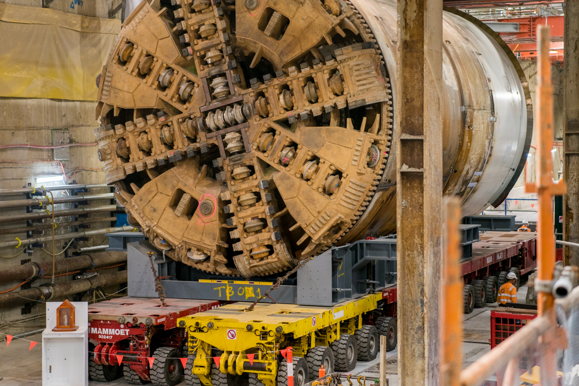 Mammoet completes transportation of 600t tunnel boring machines for Metro Tunnel Project in Melbourne