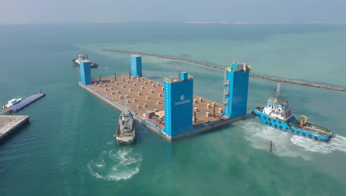 Mammoet launches two floating drydocks via float-off operation in Saudi Arabia