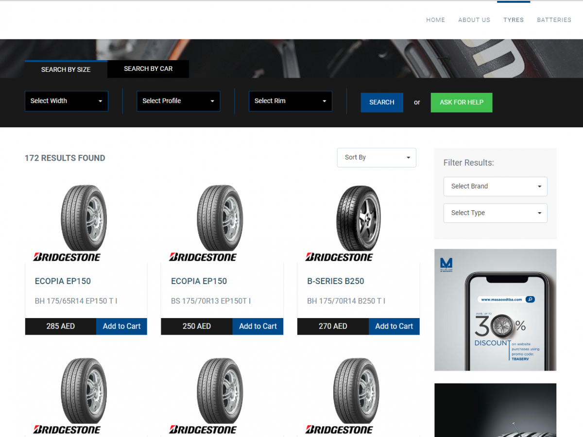 Al Masaood TBA launches online tyre store