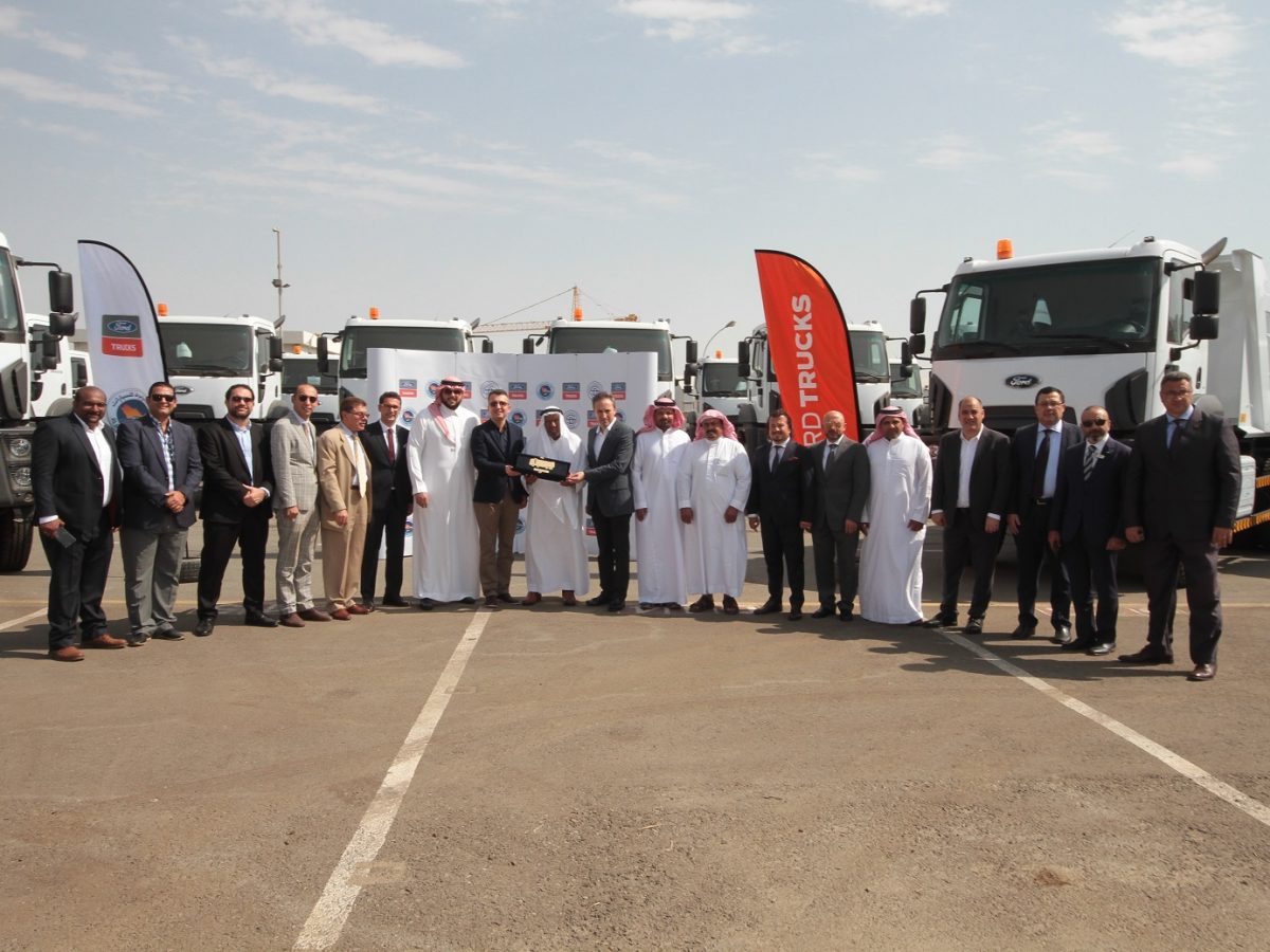 Saad Saeed Al-Saadi & Sons Contracting Co. acquires 100 Ford Trucks for road construction projects in Saudi Arabia