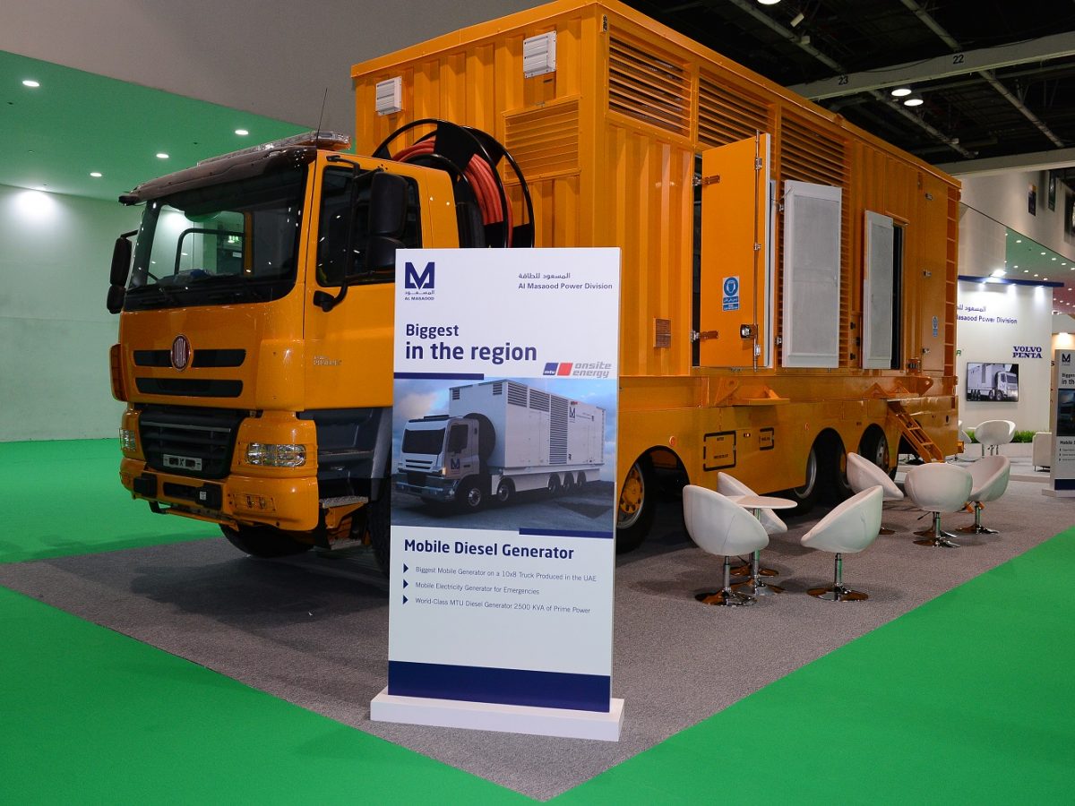 Al Masaood Power unveils mobile electric power generator with MTU diesel genset