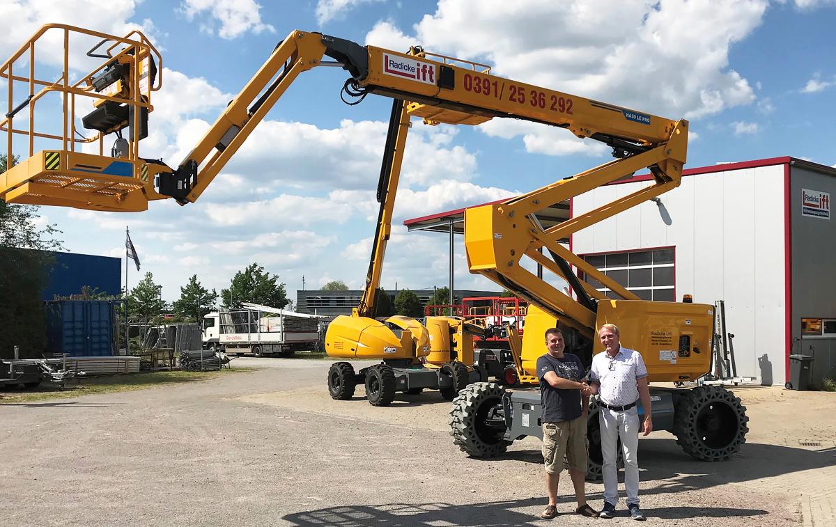 Haulotte delivers delivered 60 Pulseo Generation electric mobile elevating platforms in Germany