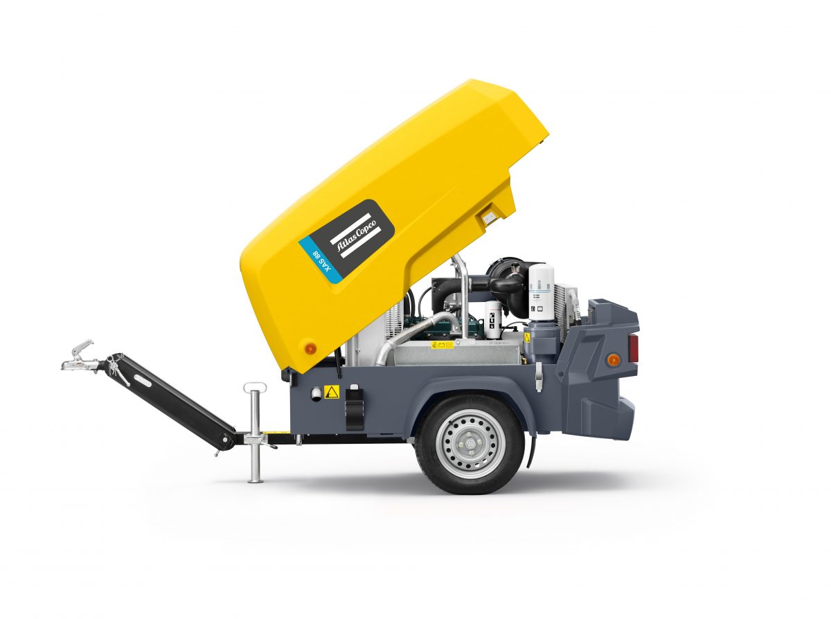 Atlas Copco's new 8 series compressor comes with 9 kVA built-in generator