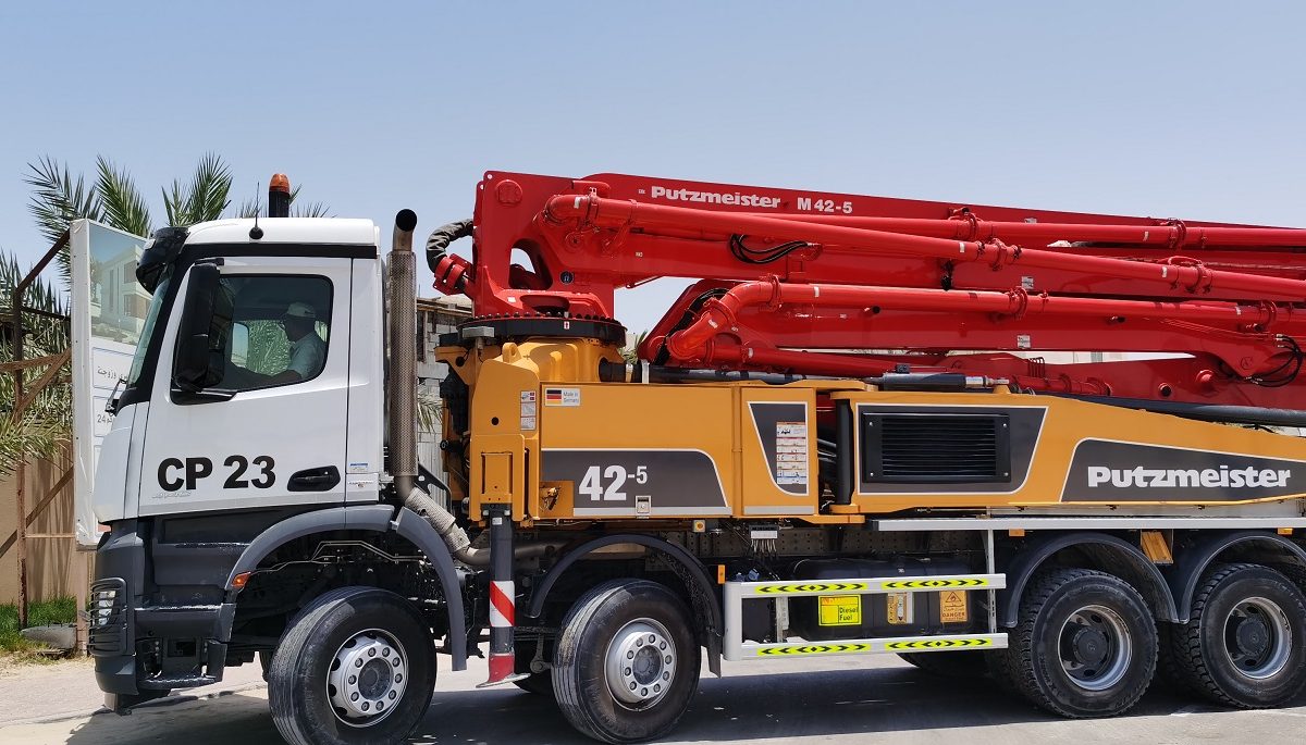 German Gulf Enterprises delivers 42m Putzmeister concrete pumps and large Doosan wheel loader to CK Beton Readymix