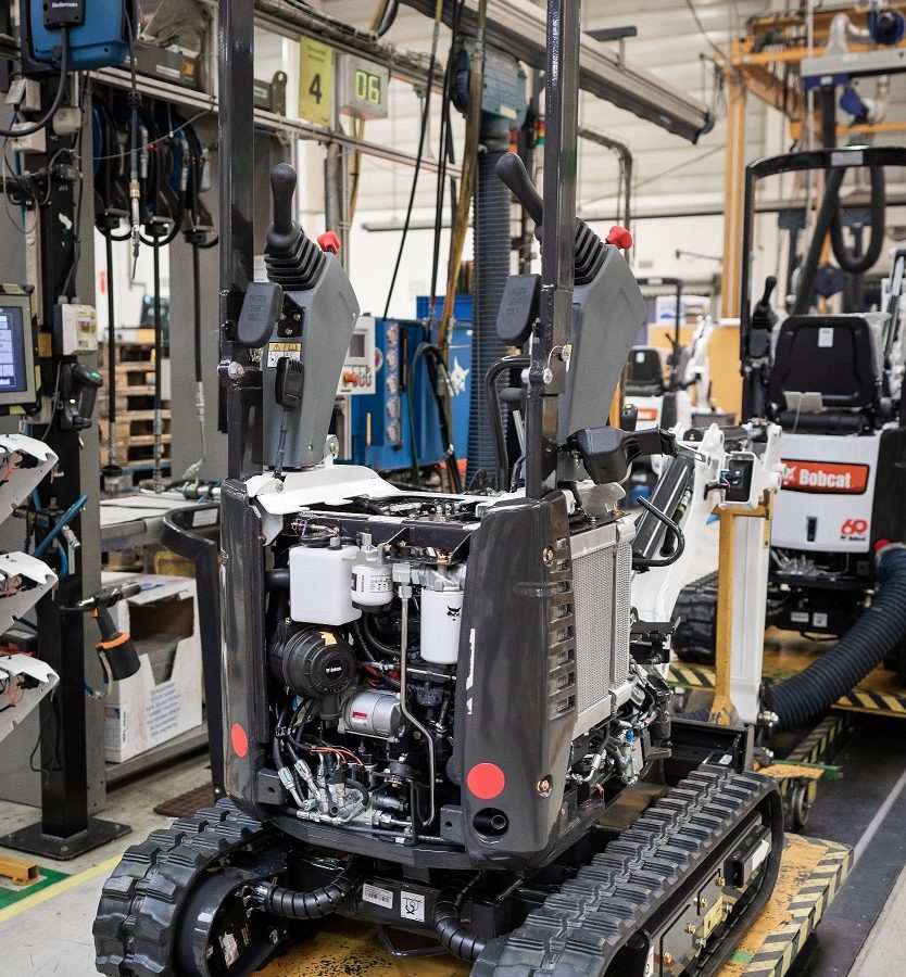 Bobcat produces 10,000 E10 mini excavators in 10 years