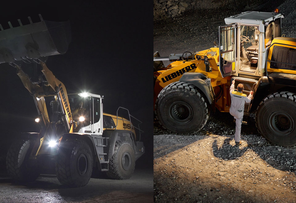 Liebherr introduces adaptive lighting on XPower wheel loaders