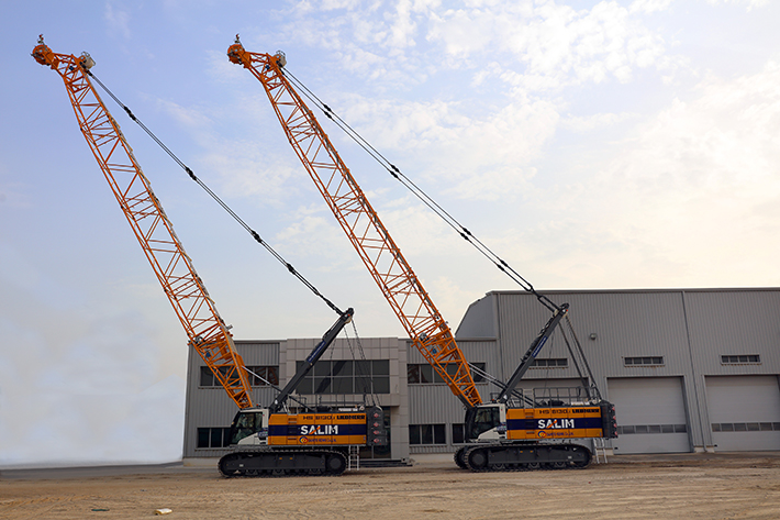 Liebherr Delivers two Duty Cycle Crawler Cranes to Salim Equipment Rental in Dubai