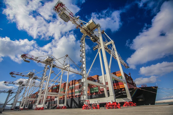 Eight Liebherr STS cranes enter service at Tanger Alliance’s TC3 terminal in Morocco