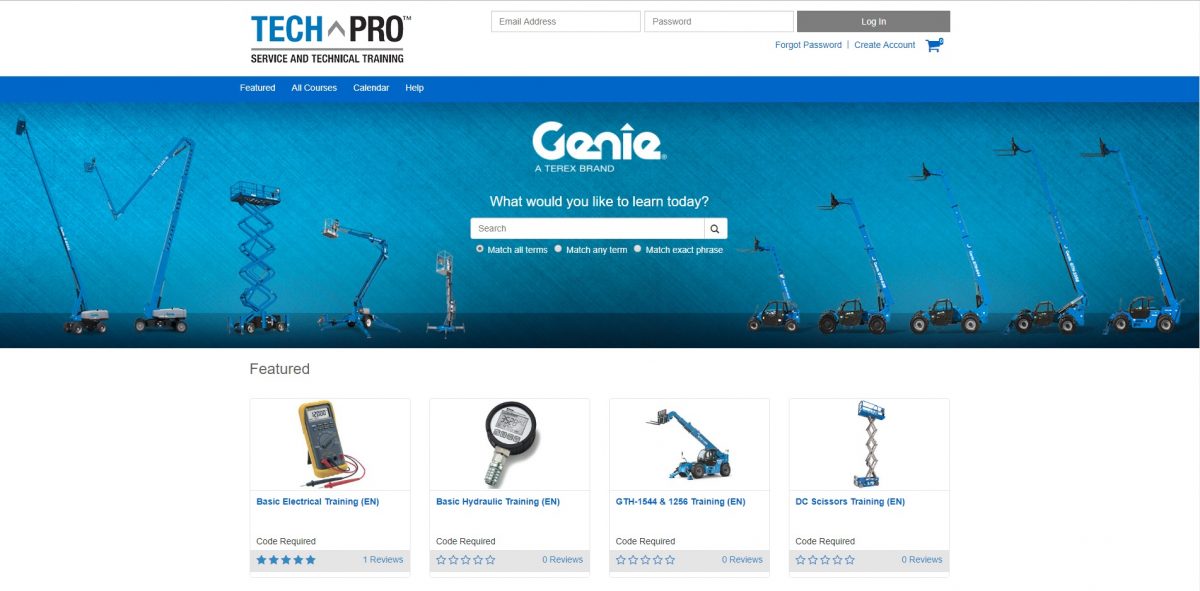 Genie’s e-learning platform provides flexible training options for technical professionals