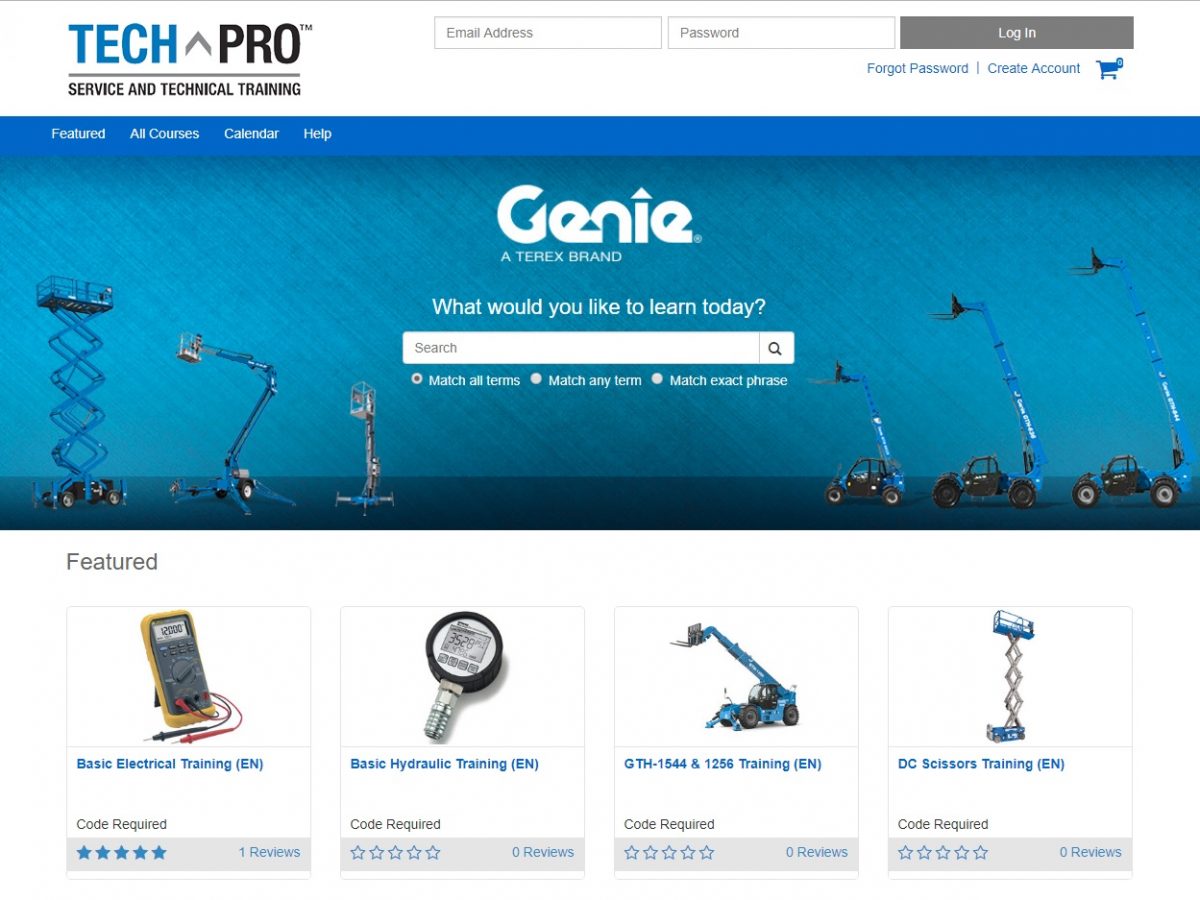 Genie’s e-learning platform provides flexible training options for technical professionals