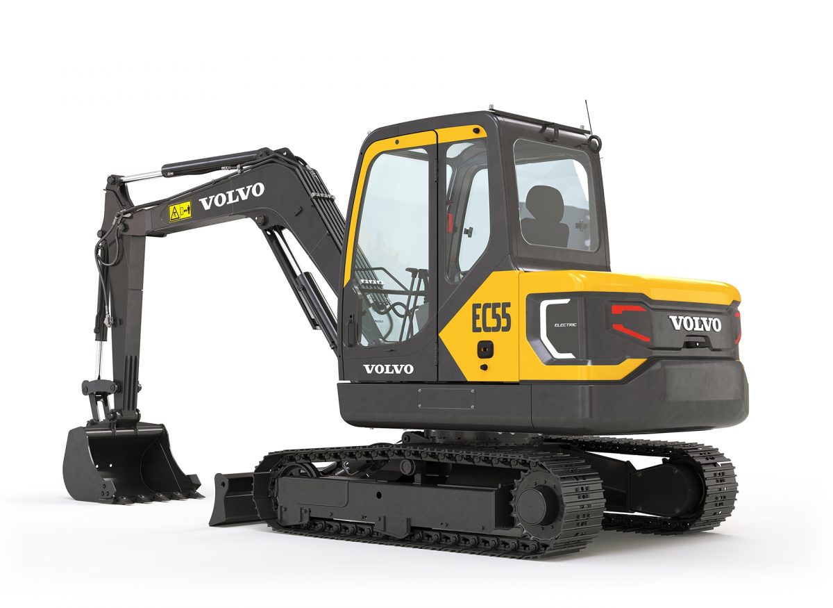 Pilot testing of Volvo EC55 Electric excavator underway in China