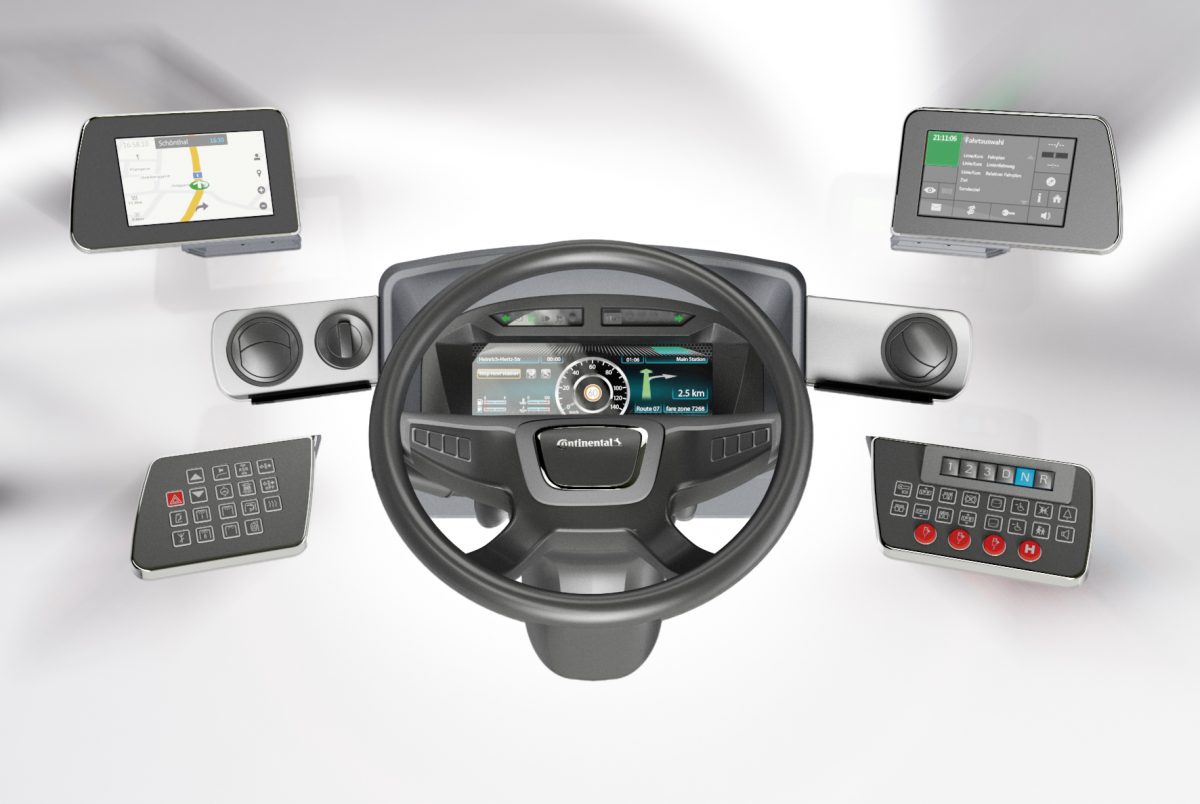 Continental presents modular driver’s workplace concept for buses