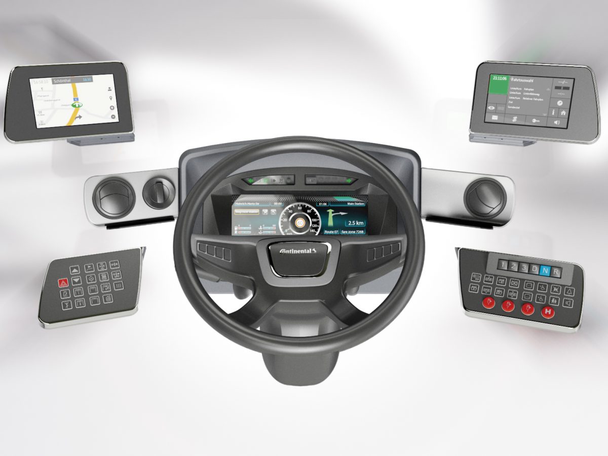 Continental presents modular driver’s workplace concept for buses