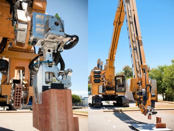 Australian inventor creates robot bricklayer