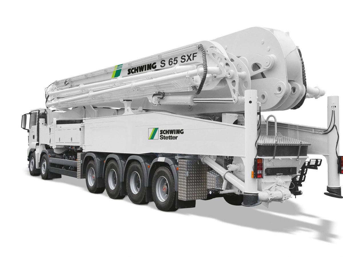 Schwing launches truck-mounted concrete pump for large construction sites