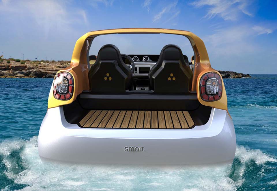 Daimler launches amphibious Smart vehicle concept